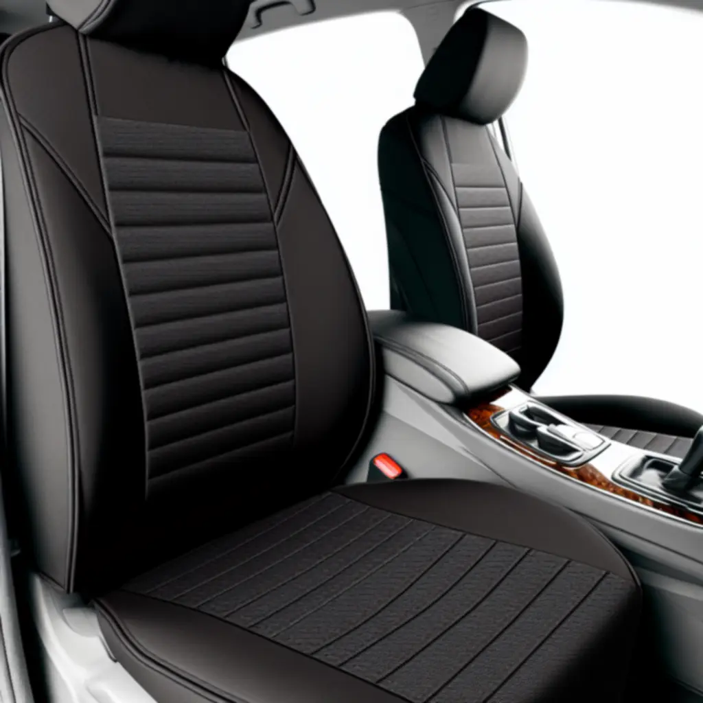 Pokrowce na siedzenia Premium – czarne z przeszyciem