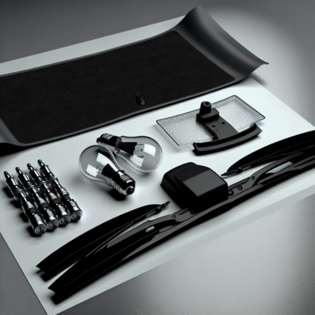 Akcesoria samochodowe: wycieraczki, mata bagażnika, żarówki