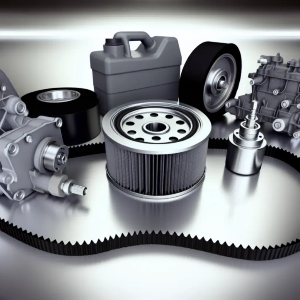 Zestaw części silnikowych: filtr, pasek, cewka