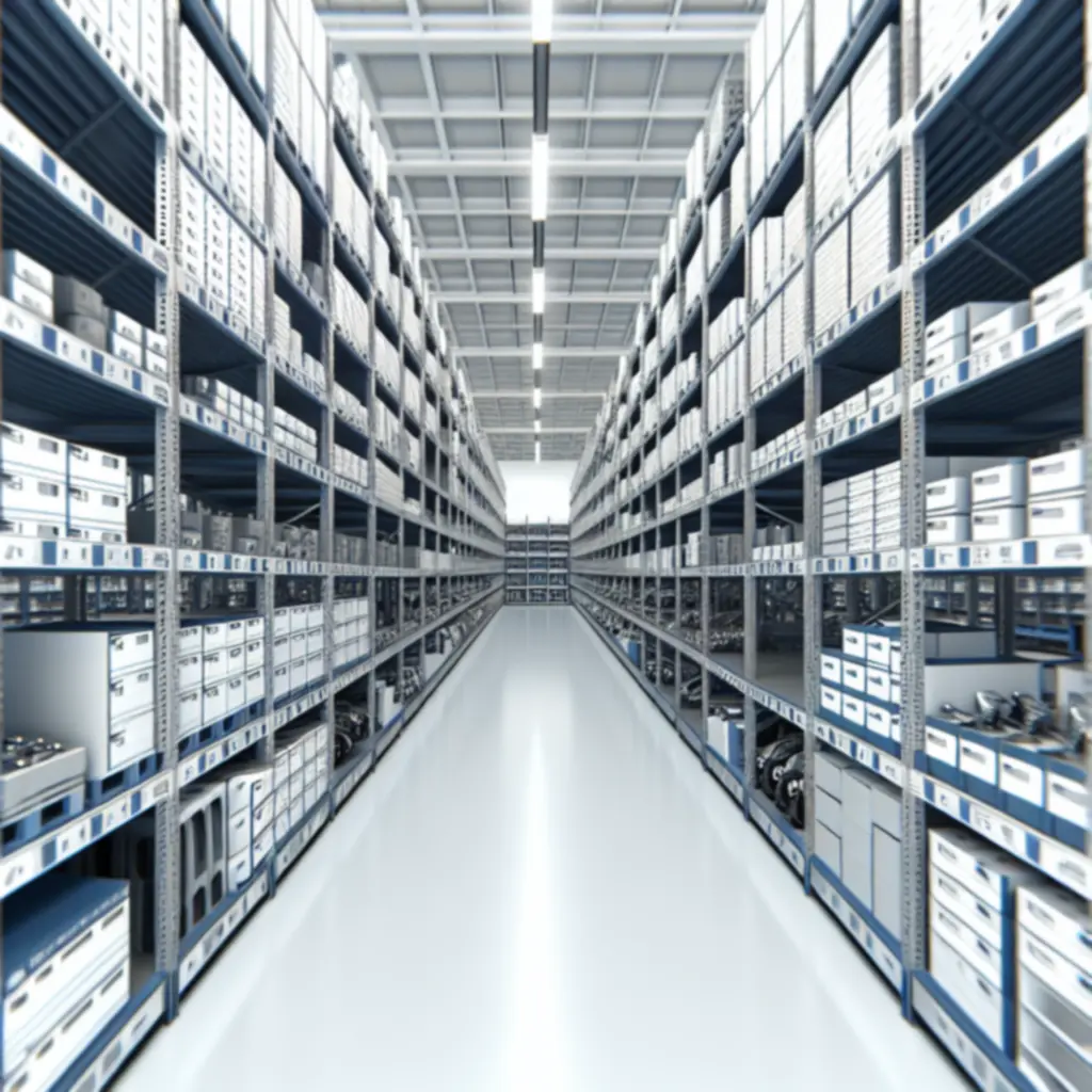 Nowoczesny magazyn części samochodowych — baner kategorii