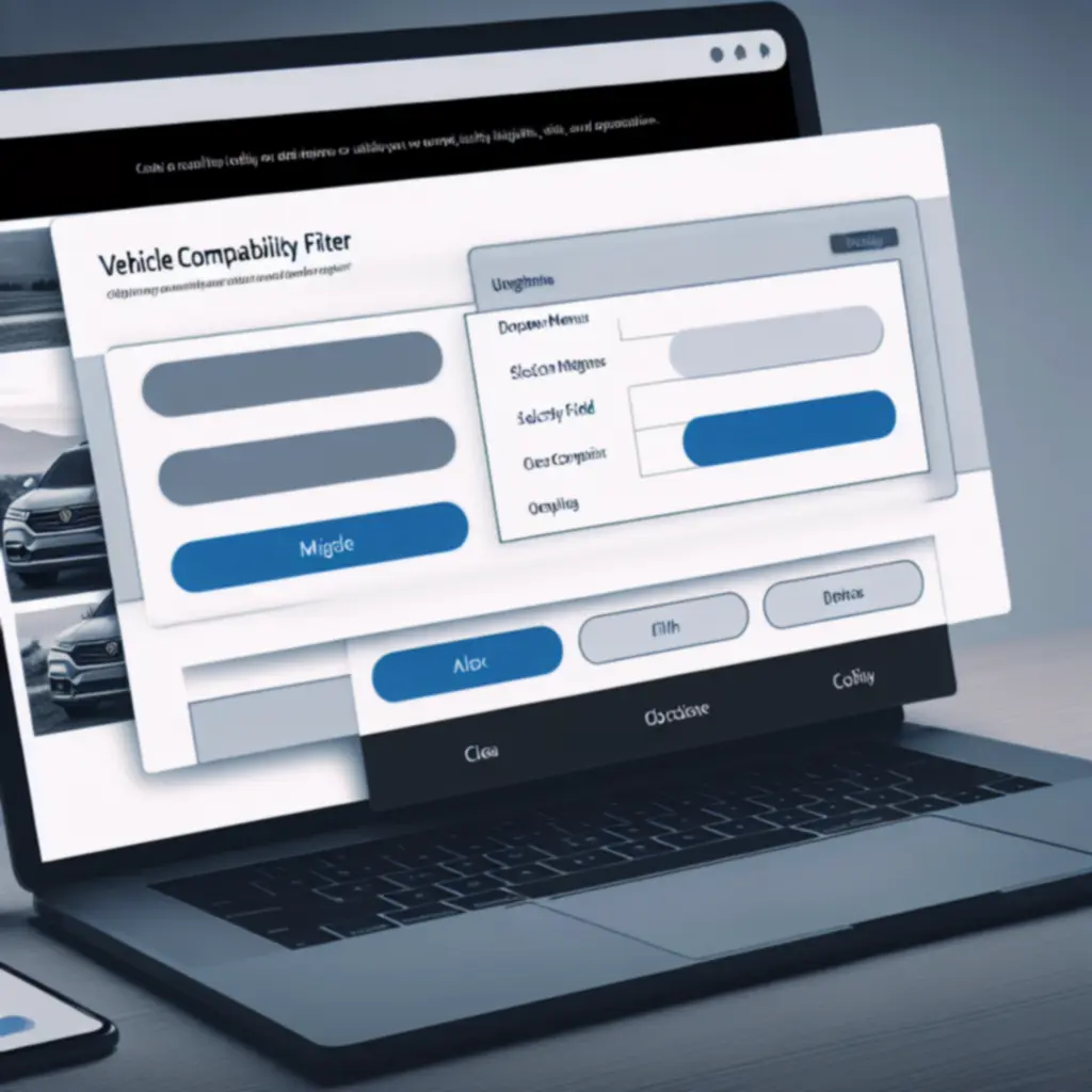 Ekran filtrów kompatybilności — wybór marki i modelu