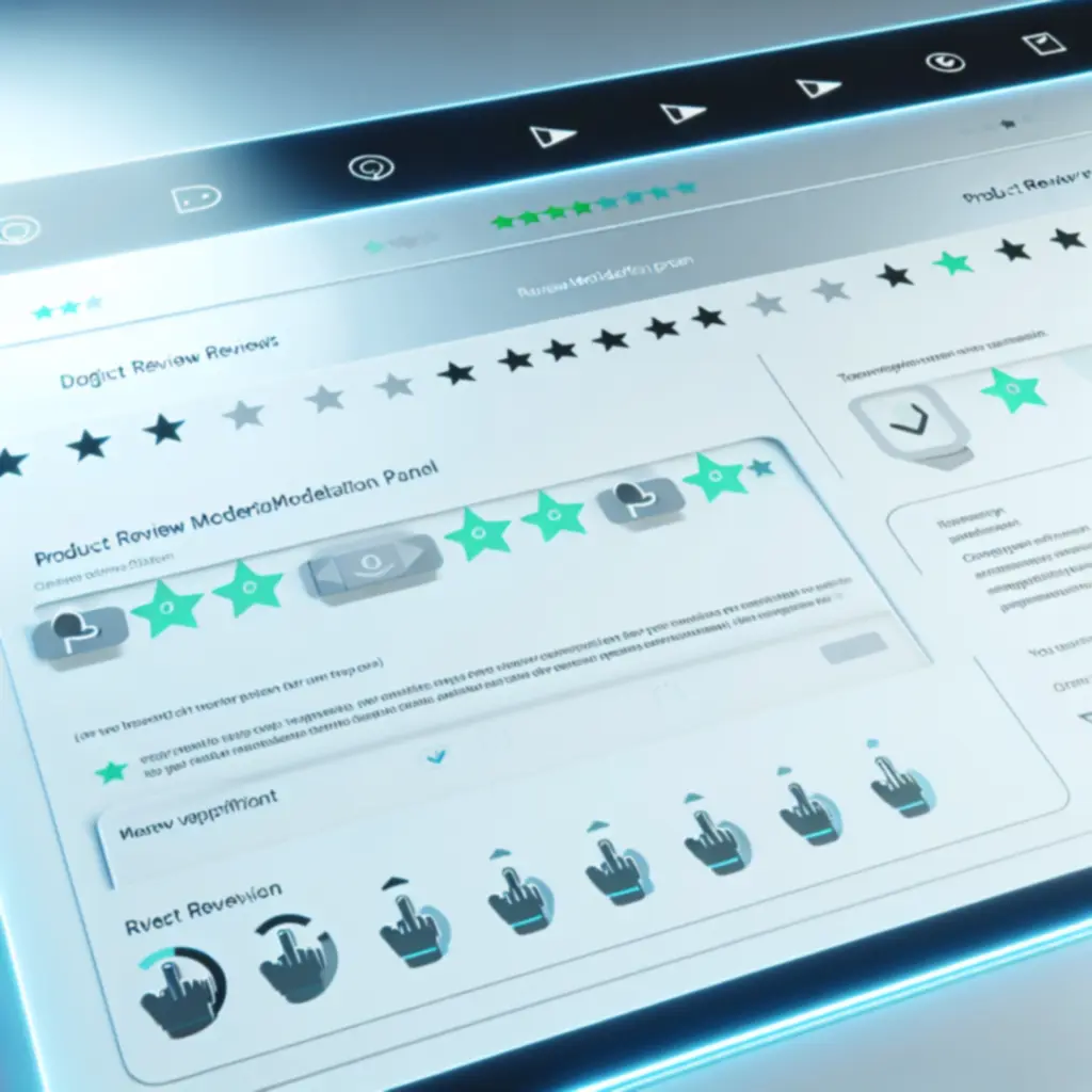 Panel moderacji opinii — podgląd procesu weryfikacji