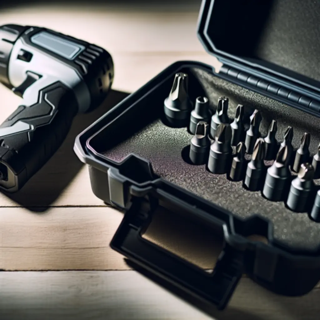 Wkrętak udarowy z bitami w etui